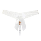 Noir Pearl Bow G-String | Lavah Intimates