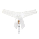 Noir Pearl Bow G-String | Lavah Intimates
