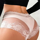 Romy Lace-Trim Mesh Briefs