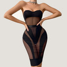 Ophelia Sheer Panel Dress
