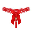 Noir Pearl Bow G-String | Lavah Intimates