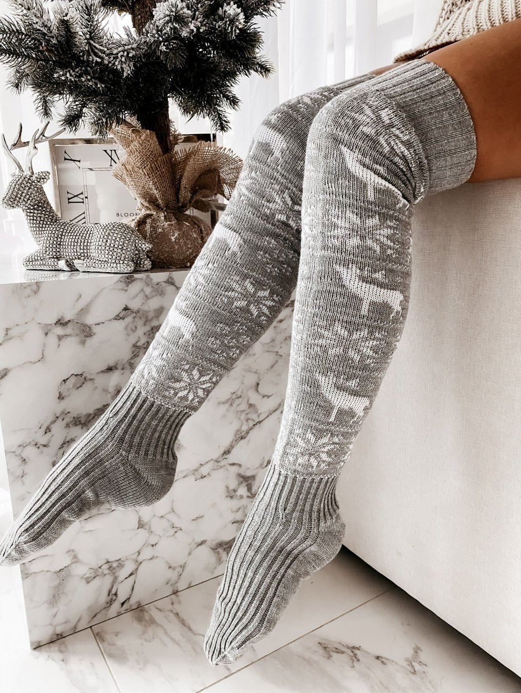 Christmas Thigh High Socks - LAVAH INTIMATES