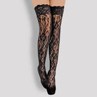 Floral Lace Thigh High Stockings - LAVAH INTIMATES