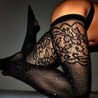 Glam Rhinestone Stockings - LAVAH INTIMATES