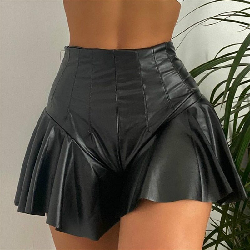 High Waist Ruffle Hem Shorts - LAVAH INTIMATES