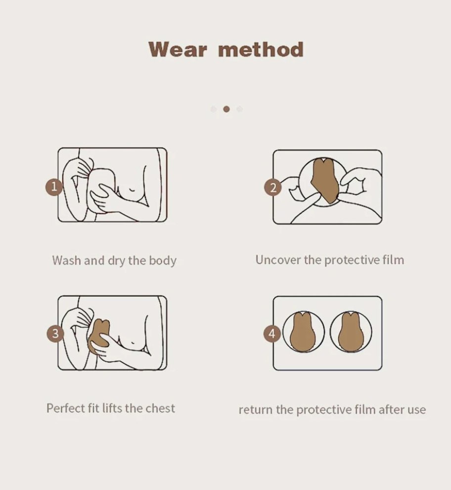 Invisible Lift Up Adhesive Nipple Cover - LAVAH INTIMATES