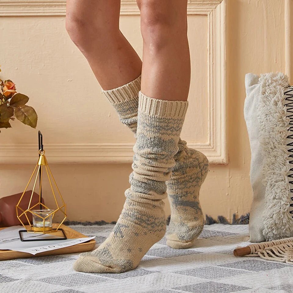 Knee High Nordic Reindeer Socks - LAVAH INTIMATES