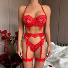 Lace Dreams 4 - Piece Lingerie Set - LAVAH INTIMATES