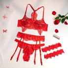 Lace Dreams 4 - Piece Lingerie Set - LAVAH INTIMATES