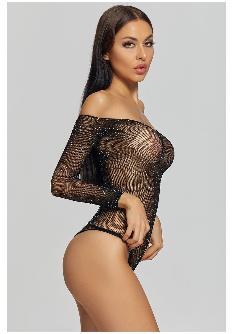 Lara Rhinestone Bodysuit - LAVAH INTIMATES