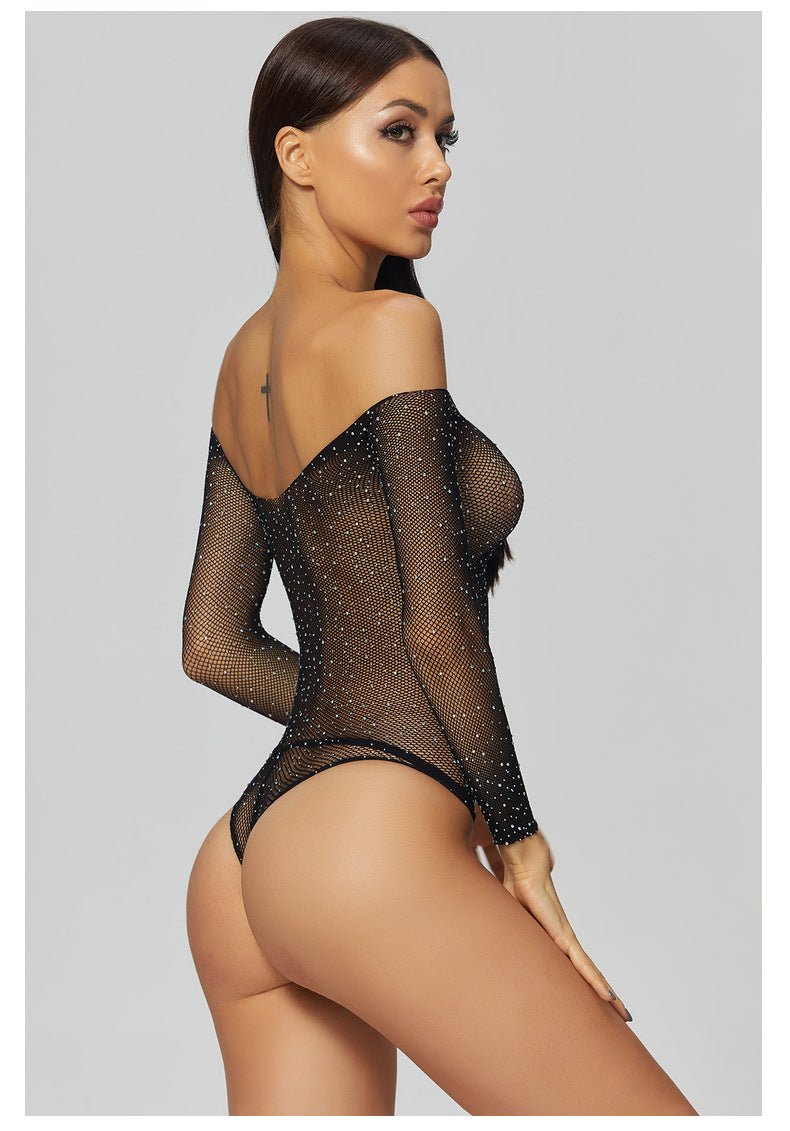 Lara Rhinestone Bodysuit - LAVAH INTIMATES