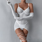 Mimi Dress Set - White - LAVAH INTIMATES