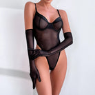 Mira Bodysuit Set - Black - LAVAH INTIMATES