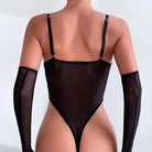 Mira Bodysuit Set - Black - LAVAH INTIMATES