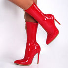 Patent Heeled Ankle Boots - LAVAH INTIMATES