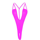 Deep V Micro Thong Crotchless Bodysuit