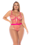 Rosata Sheer Embroidered Teddy | Lavah Intimates