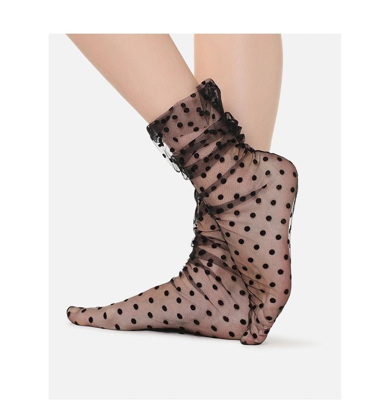 Polka Dot Mid - Calf Socks - LAVAH INTIMATES