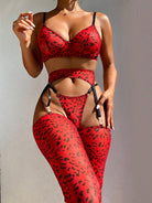 Red Leopard Set - LAVAH INTIMATES