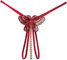 Butterfly Crotchless Pearl Thong | Lavah Intimates