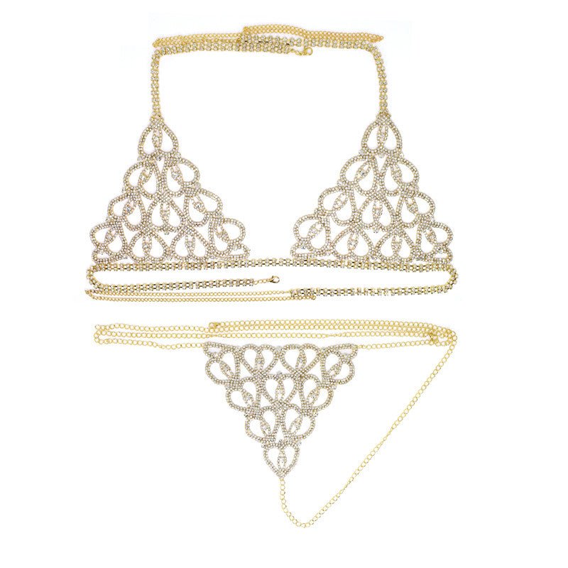 Rhinestone Heart Lingerie Set - LAVAH INTIMATES