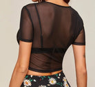 Sheer Mesh Crop Top - LAVAH INTIMATES