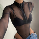 Sleek & Sheer Mesh Bodysuit - LAVAH INTIMATES