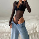 Sleek & Sheer Mesh Bodysuit - LAVAH INTIMATES