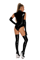 Veronica Wetlook Bodysuit - Black - LAVAH INTIMATES