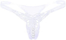 Social Butterfly Crotchless Pearl Thong | Lavah Intimates