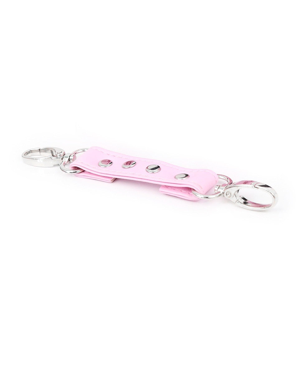 Contain Me Restraint Connecting Strap  LAVAH Pink with Silver Hardware  