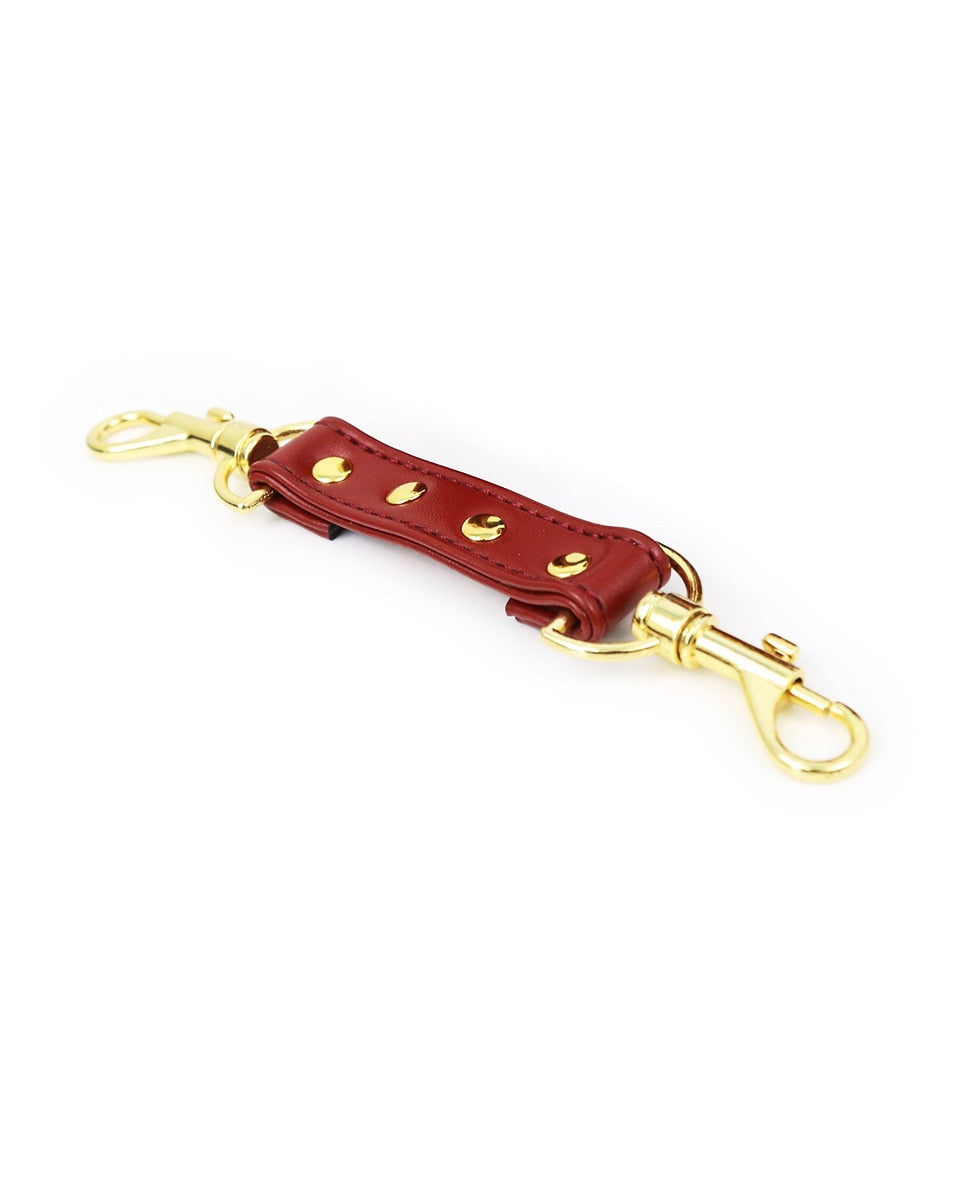 Contain Me Restraint Connecting Strap  LAVAH Burgundy with Gold Hardware  