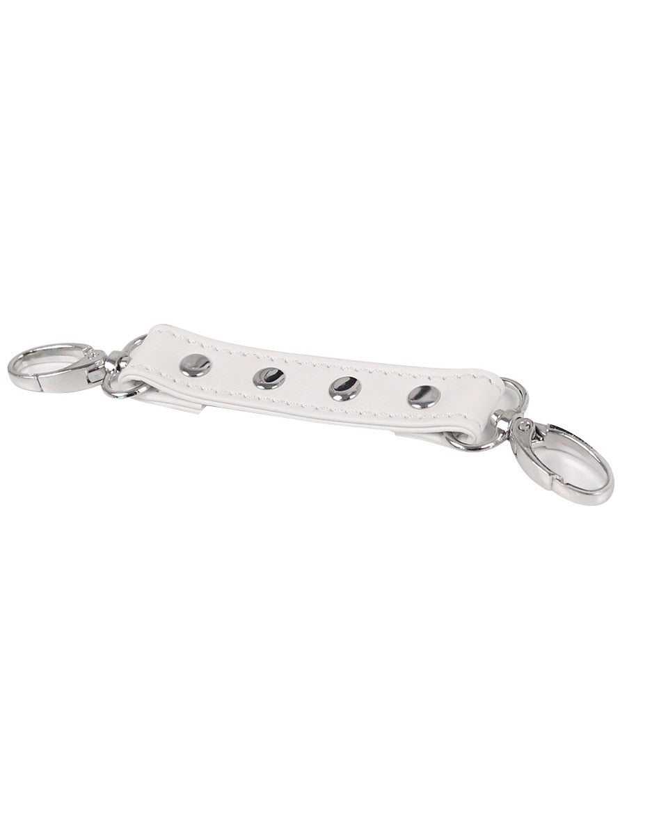Contain Me Restraint Connecting Strap  LAVAH White with Silver Hardware  