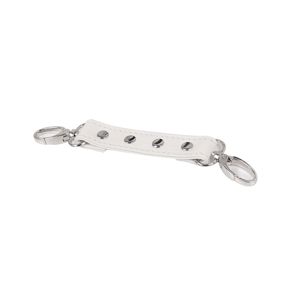 Contain Me Restraint Connecting Strap  LAVAH White with Silver Hardware  