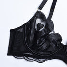 Black Heart 3-Piece Set lingerie set LAVAH   