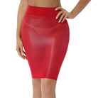 I Don't Sheer Pencil Skirt skirt LAVAH Red One Size 