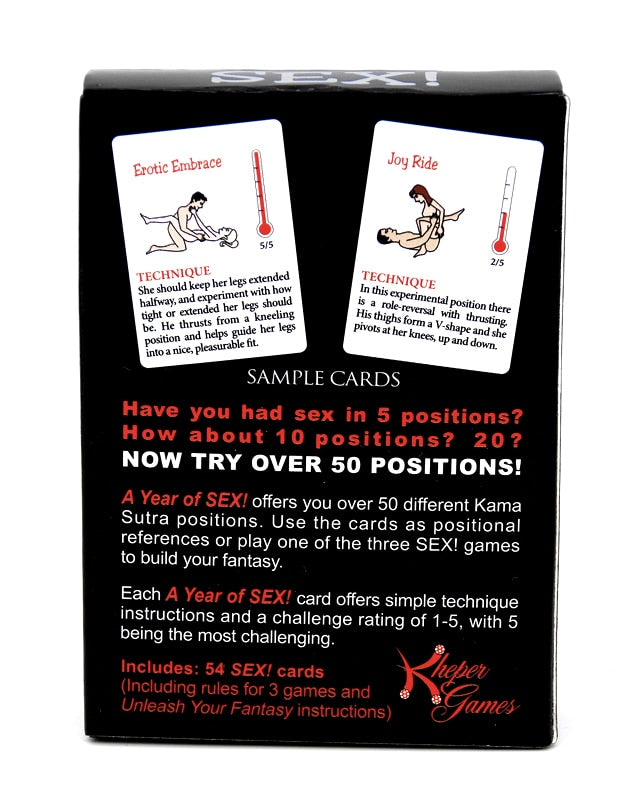 Sex Position Cards  LAVAH   