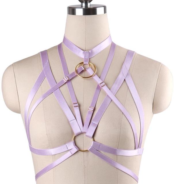 Trina Bra Harness body harness LAVAH Lavender One Size 