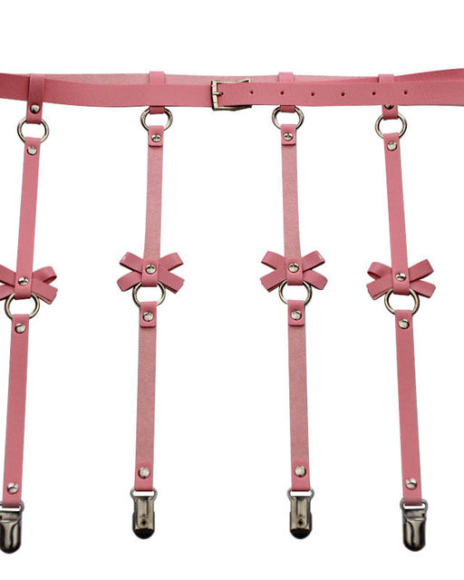 Bow Garter Harness body harness LAVAH Pink  