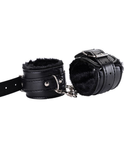 Leather Handcuffs sex toys LAVAH Black  
