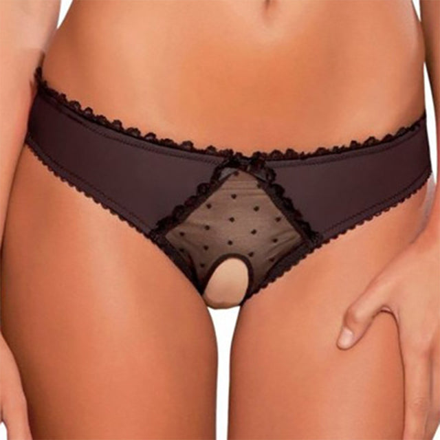 Isabelle Crotchless Panties panties LAVAH Black L 